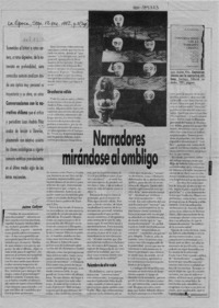 Narradores mirándose al ombligo  [artículo] Jaime Collyer.