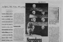 Narradores mirándose al ombligo  [artículo] Jaime Collyer.