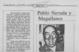 Pablo Neruda y Magallanes