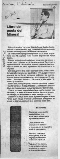 Libro de poeta del mineral  [artículo].