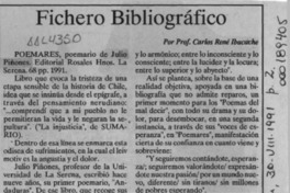 Fichero bibliográfico  [artículo] Carlos René Ibacache.