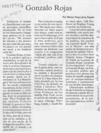 Gonzalo Rojas  [artículo] Héctor Ponce de la Fuente.