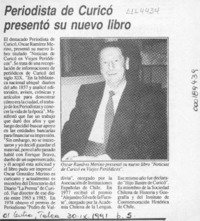 Periodista de Curicó presentó su nuevo libro  [artículo].