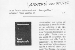Luna frustrada  [artículo] L. P.