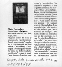 Malas costumbres  [artículo] L. P.