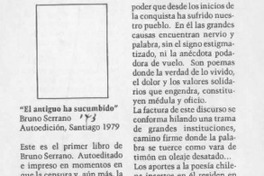 "El Antiguo ha sucumbido"  [artículo] H. N.