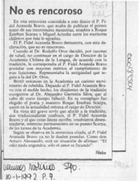 No es rencoroso  [artículo] Filebo.