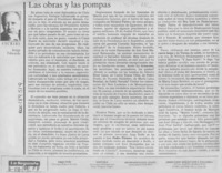 Las obras y las pompas  [artículo] Jorge Edwards.