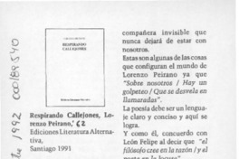 Respirando callejones  [artículo] F. V.