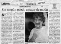 Sin ningún miedo a pasar de moda  [artículo] Jorge Leiva.