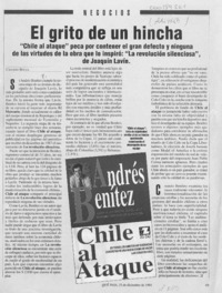 El grito de un hincha  [artículo] Cristián Bofill.