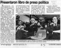 Presentaron libro de preso político  [artículo].