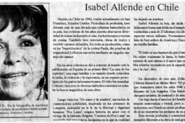 Isabel Allende en Chile