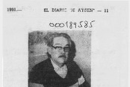 Baldo Araya y su libro Aysén año 2000