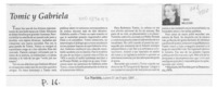 Tomic y Gabriela  [artículo] María Maluenda.