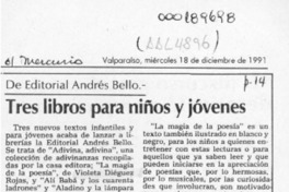 Tres libros para niños y jóvenes  [artículo] O. Z. S.