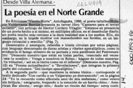 La poesía en el Norte Grande  [artículo] Pedro Mardones Barrientos.