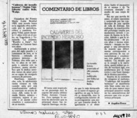 Cadáveres del incendio hermoso  [artículo] Angélica Rivera.