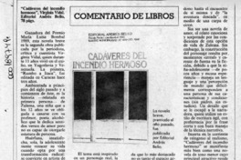 Cadáveres del incendio hermoso  [artículo] Angélica Rivera.