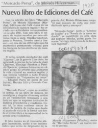 Nuevo libro de Ediciones del Café