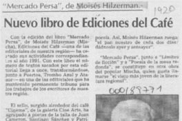 Nuevo libro de Ediciones del Café