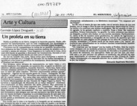 Un profeta en su tierra  [artículo] Edmundo Sepúlveda Marambio.