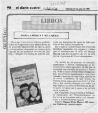 María Carlota y Millaqueo  [artículo].