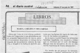 María Carlota y Millaqueo  [artículo].