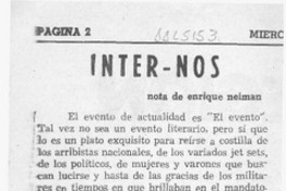 Inter - Nos  [artículo] Enrique Neiman.
