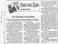 Los autores y sus obras  [artículo] Matías Rafide.