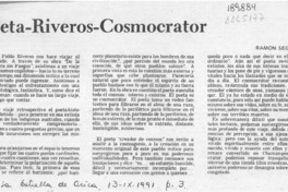 Poeta-Riveros-cosmocrátor  [artículo] Ramón Seguel V.