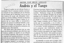 Andrés y el tango  [artículo] Juan Bruce González.