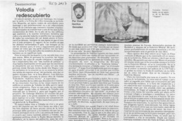 Volodia redescubierto  [artículo] Oscar Gacitúa González.