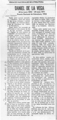 Daniel de la Vega  [artículo].