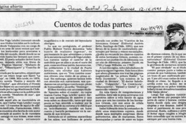 Cuentos de todas partes  [artículo] Marino Muñoz Lagos.