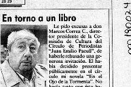 En torno a un libro  [artículo] Juan Rubén Valenzuela.