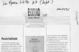 Poesía habitada