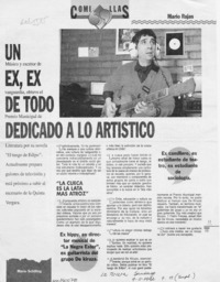 Un ex, ex de todo dedicado a lo artístico  [artículo] Mario Schilling.