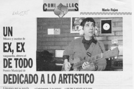 Un ex, ex de todo dedicado a lo artístico  [artículo] Mario Schilling.