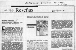 Recortes sabrosos  [artículo] Tomás P. Mac Hale.