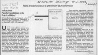 Indicaciones psicofarmacológicas en la práctica médica  [artículo] Rodolfo Armas Merino.