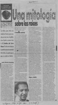 Una mitología sobre las raíces  [artículo] Javier Edwards.