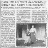 Hasta fines de febrero "Las ánimas" estarán en el Centro Montecarmelo  [artículo].