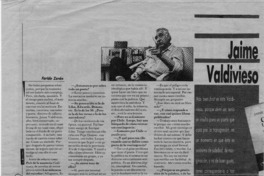 Jaime Valdivieso sin burbujas  [artículo] Faride Zerán.