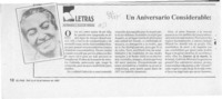 Un aniversario considerable, muerte de la Mistral  [artículo] Francisco J. Alcalde Pereira.