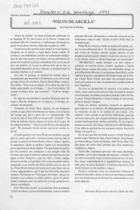 "Polvo de arcilla"  [artículo] Eduardo Baquedano Acuña.