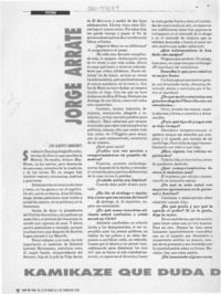 Jorge Arrate, kamikaze que duda de Marx y Santa Claus  [artículo] Luis Alberto Ganderats.