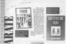 Escaparate  [artículo] Hernán Montealegre.