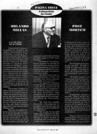 A la muerte de mi padre  [artículo] Adriana Millas.