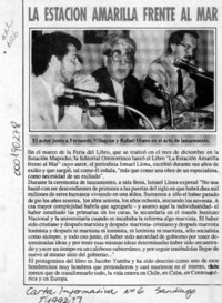 La Estación amarilla frente al mar  [artículo].